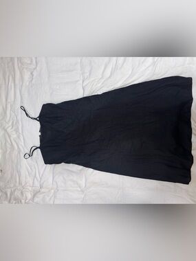 J. Jill Black Midi linen dress